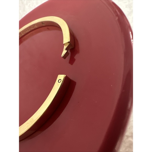 MICHAEL KORS Gold Logo Pave MK Charm Oval Bangle Bracelet - Picture 5 of 6